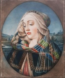 Madonna of the Magnificent Print after BOTTICELLI