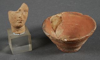 Two Ancient Roman Terra Cotta Pieces