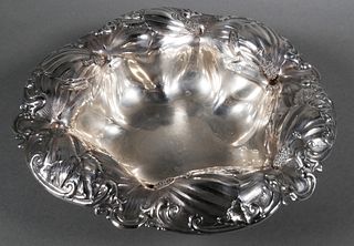 WHITING Sterling Silver Art Nouveau Berry Bowl