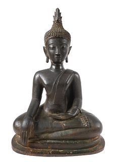 Antique Bronze Buddha Sculpture