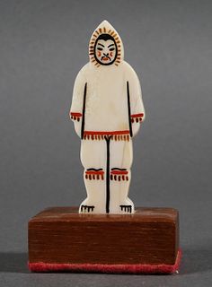 Vintage Inuit Ivory Figural Carving