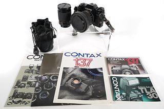 Vintage CONTAX 137 MA Quartz Camera 2 Lenses