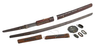 Vintage Japanese Wakizashi Sword & Blade