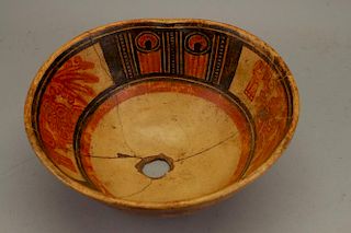 Pre Columbian Hand Painted Bowl