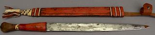 African Metal Sword/Wooden Sheath