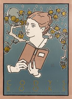 David Lance Goines 'Cody's Books' Limited Lithograph