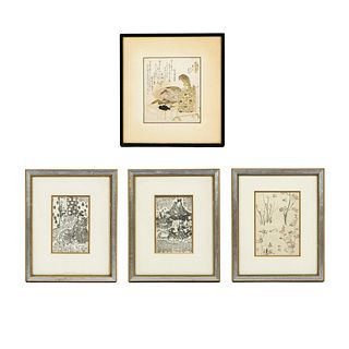 (4) Grouping of Four Japanese Woodblock Prints