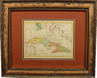18th C. Cuban Map Engraving on Copper
