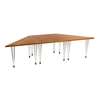 (3) Pin-Age Birch Modular Side Tables