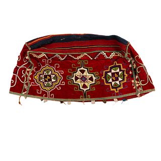Uzbekistan Suzani Floor Pouf or Pillow Cover