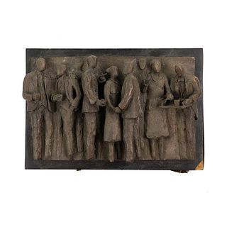 Limited Cast Bronze Impressionist Wall Sculpture signed Hilary