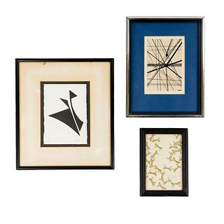 (3) Group of Abstract Prints - Guy Endore, Weil, and Other