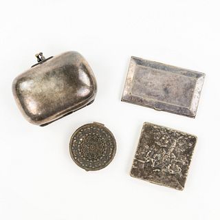 (4) Silver Women's Accessories including compact