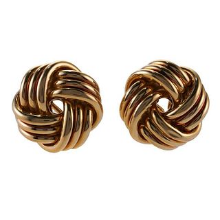 Tiffany &amp; Co 18k Gold Knot Earrings
