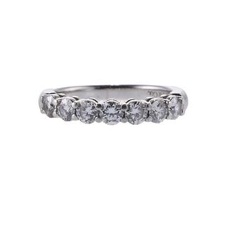 Tiffany &amp; Co Forever Platinum Diamond Wedding Band Ring