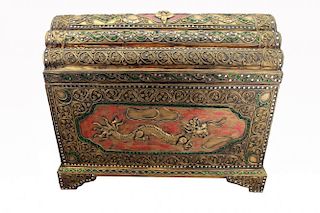 20th C. Burmese Figural Box