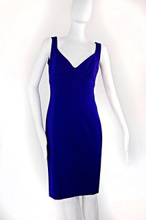 Blue Versace Midi Dress