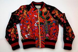 Gucci Loved Silk Bomber Jacket