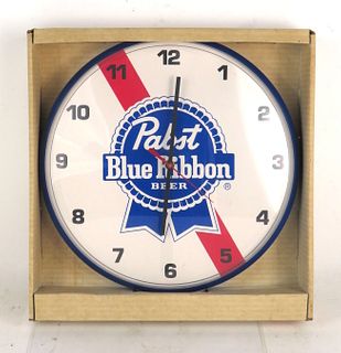  Pabst Blue Ribbon Beer Battery - Operated Clock 