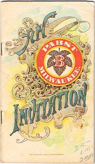1893 An Invitation by Pabst Booklet 
