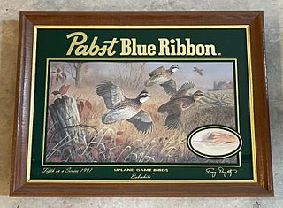 1997 Pabst Upland Game Birds #5 BOBWHITE Bar Mirror 