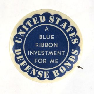 1944 Pabst United States Defense Bonds 1¼ Inch Pinback 
