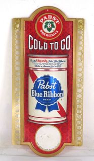 1965 Pabst Blue Ribbon Beer (P - 611) Plastic Indoor Wall Sign 