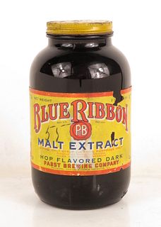 1935 Blue Ribbon Malt Syrup (Full) Paper Label Bottle Peoria Heights Illinois