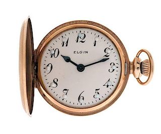 Elgin National Watch Co. Hunter-Case Pocket Watch Ca. 1945 