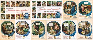  Lot of 10 1949 Pabst Beer "Testimonials" Magazine Ads 