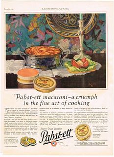 1927 Pabst - Ett Cheese Print Ad 