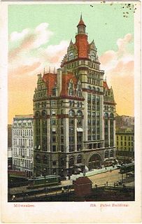 1904 Pabst Building (tinted) Post Card 