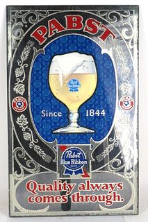 1975 Pabst Blue Ribbon Beer Mirror (P - 1689) Bar Mirror 