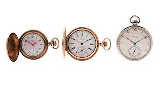 Late 19th Century and Early 20th Century U.S. Made Pocket Watches 