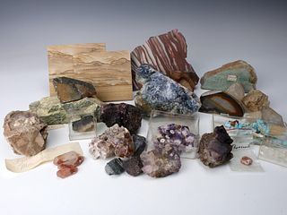 CRYSTAL AGATE AND MORE GEOLOGY SAMPLES 