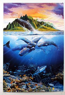 ROBERT LYN NELSON SIGNED WHALE POSTER 