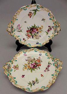(2) 19th C. European Hard Paste Dishes (as is)