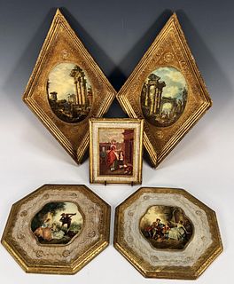 GOLD GILT WALL PLAQUES