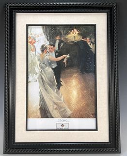 THE WALTZ BY ANDERS ZORN PRINT