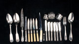 COLLECTION OF SILVERWARE GRIFFON CUTLERY 