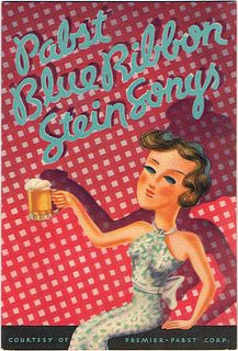 1933 Pabst Blue Ribbon Stein Songs Booklet 