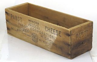 1924 Pabst Wonder Cheese 5lb American Wood Box 
