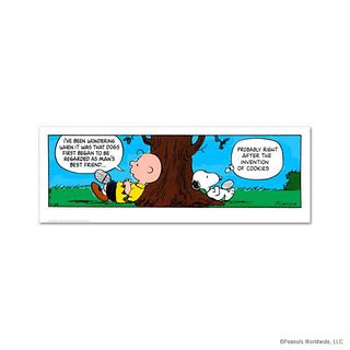 Peanuts, "Invention of Cookies" Hand Numbered Limited Edition Fine Art Print with Certificate of Authenticity.