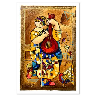 Dorit Levi, "Banjo Song" Limited Edition Serigraph, Numbered and Hand Signed with Letter of Authenticity.