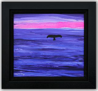 Wyland- Original Painting on Canvas "Floating"