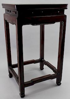 20th C. Chinese Hardwood Side Table