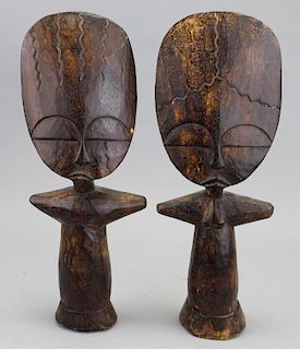(2) Carved African Ancestral Figures