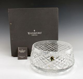 WATERFORD 8" CUT CRYSTAL BOWL IN BOX