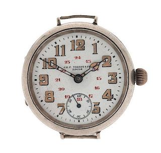 Ch. F. Tissot & Fils. Open-Face Trench Watch 