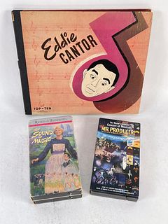 EDDIE CANTOR ALBUM VINYL & TWO VHS